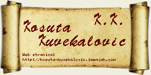 Košuta Kuvekalović vizit kartica
